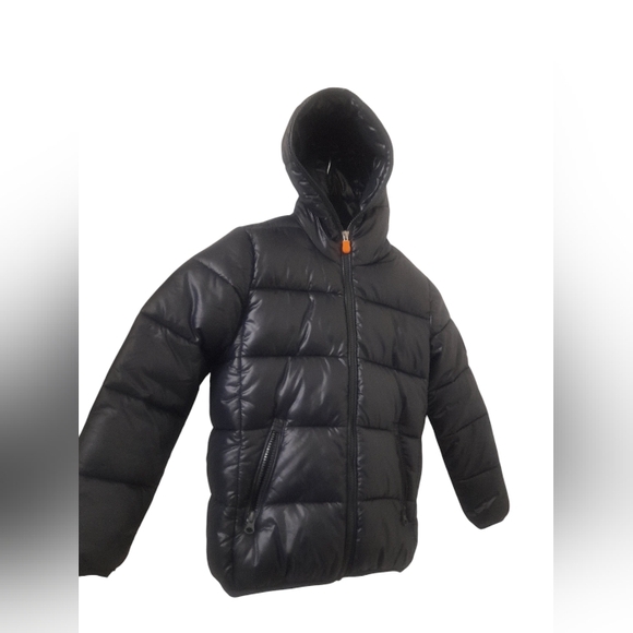 Save The Duck - Black Puffer Jacket Size: 8 - Picture 3 of 16